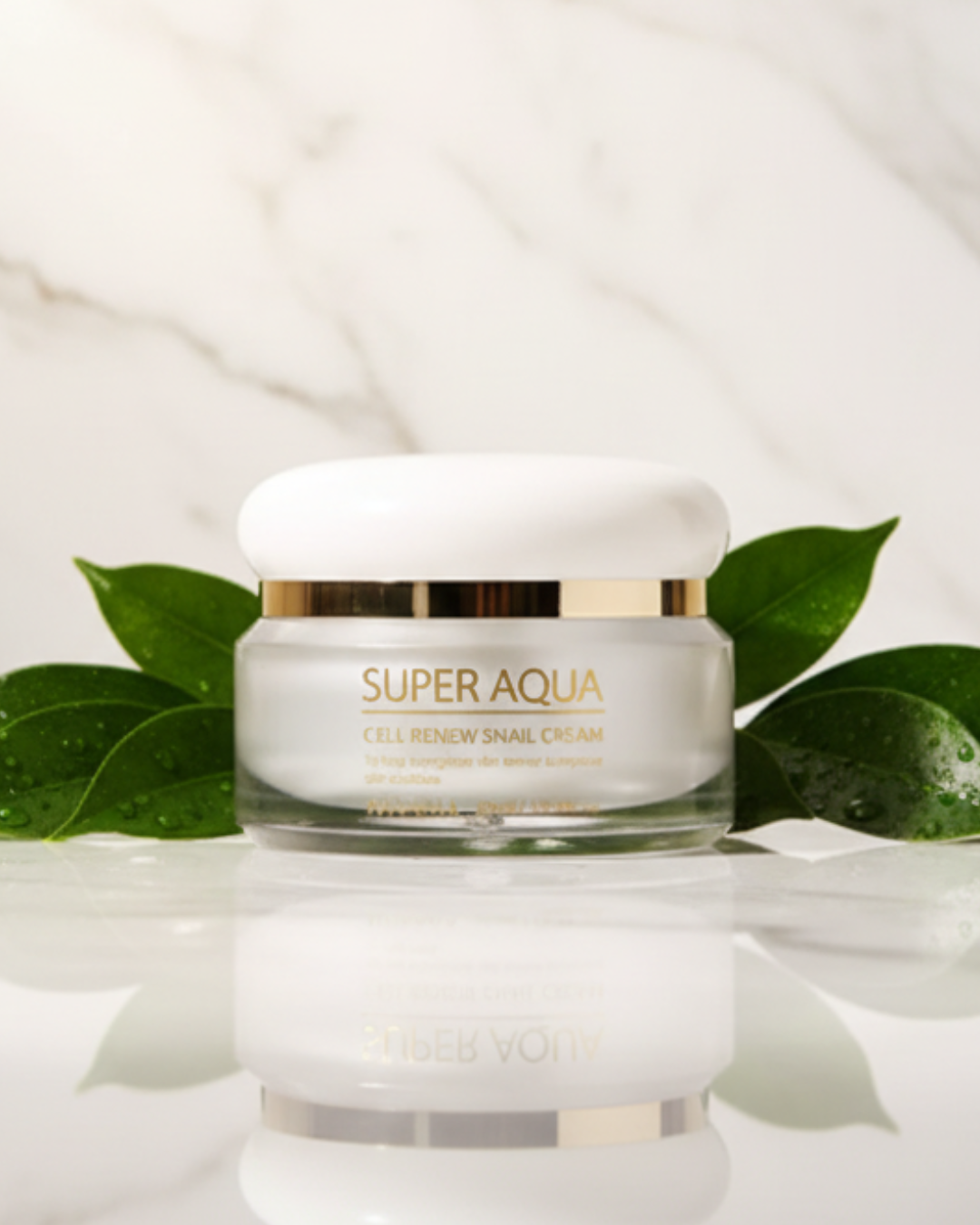 Crema antirughe alla bava di lumaca Super Aqua Cell Renew Snail Cream 52ml