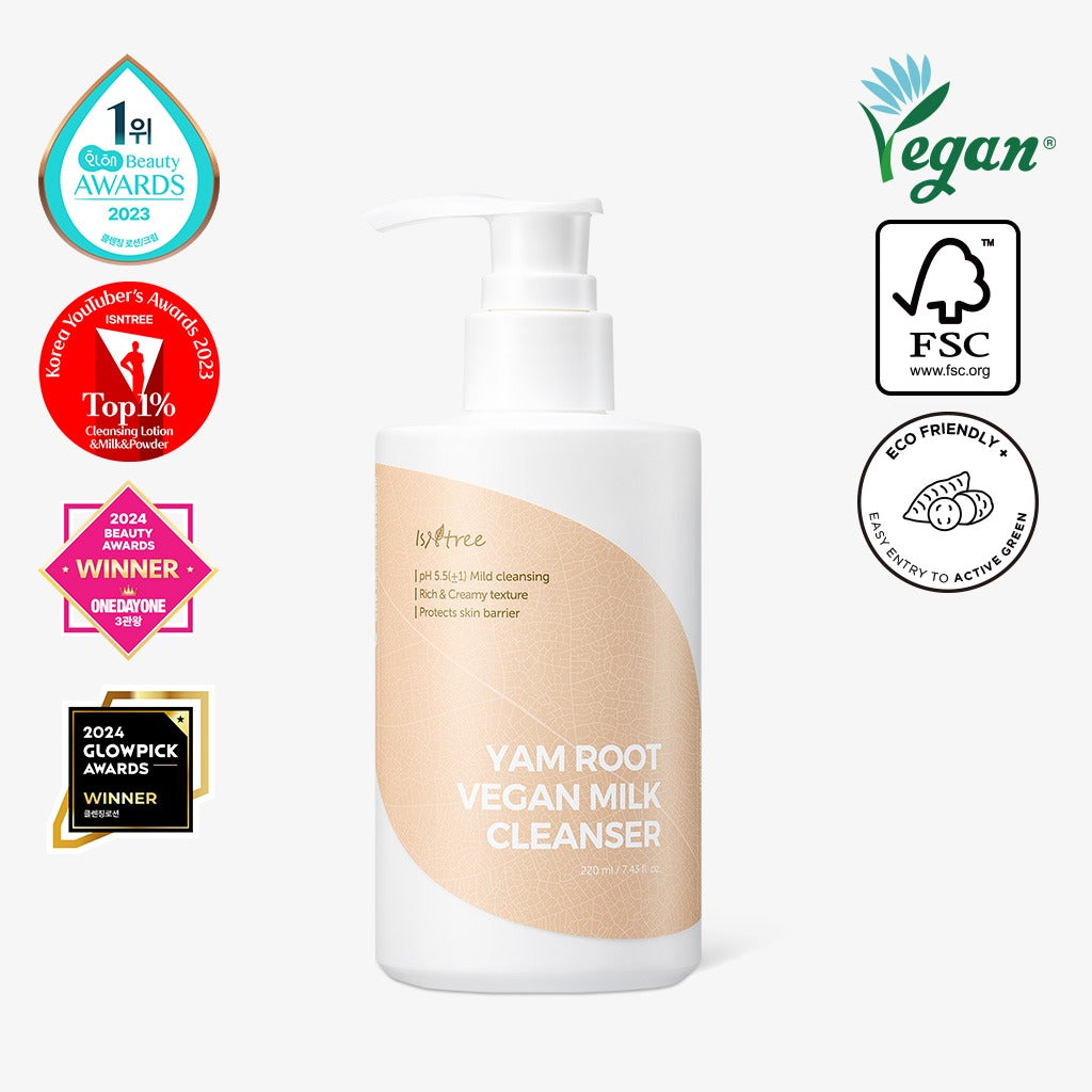 Yam Root Vegan Milk Cleanser - Soothing Facial Cleansing Milk