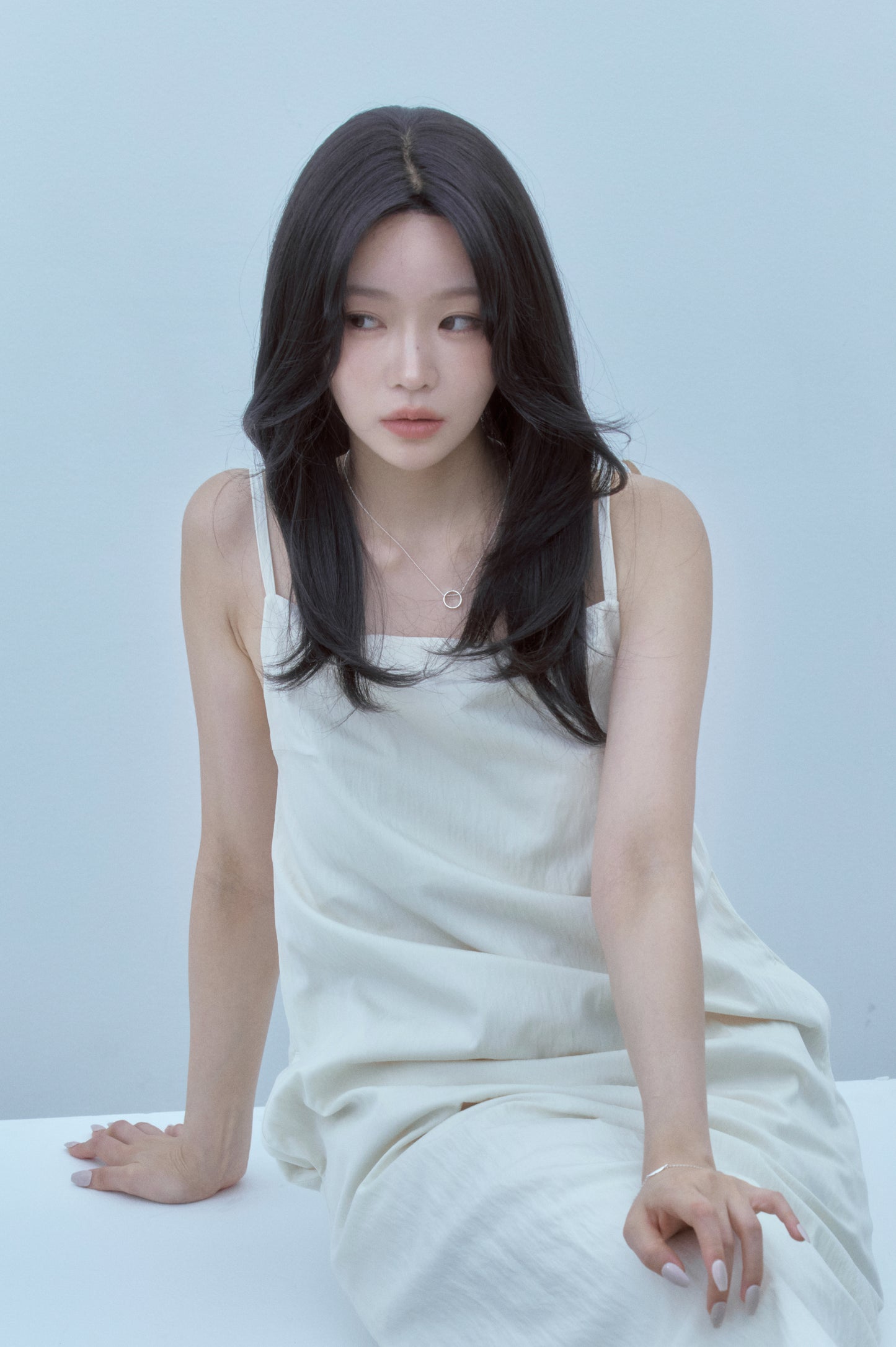 Hug Perm- Capelli Lunghi, Premium 100% Fatta a Mano