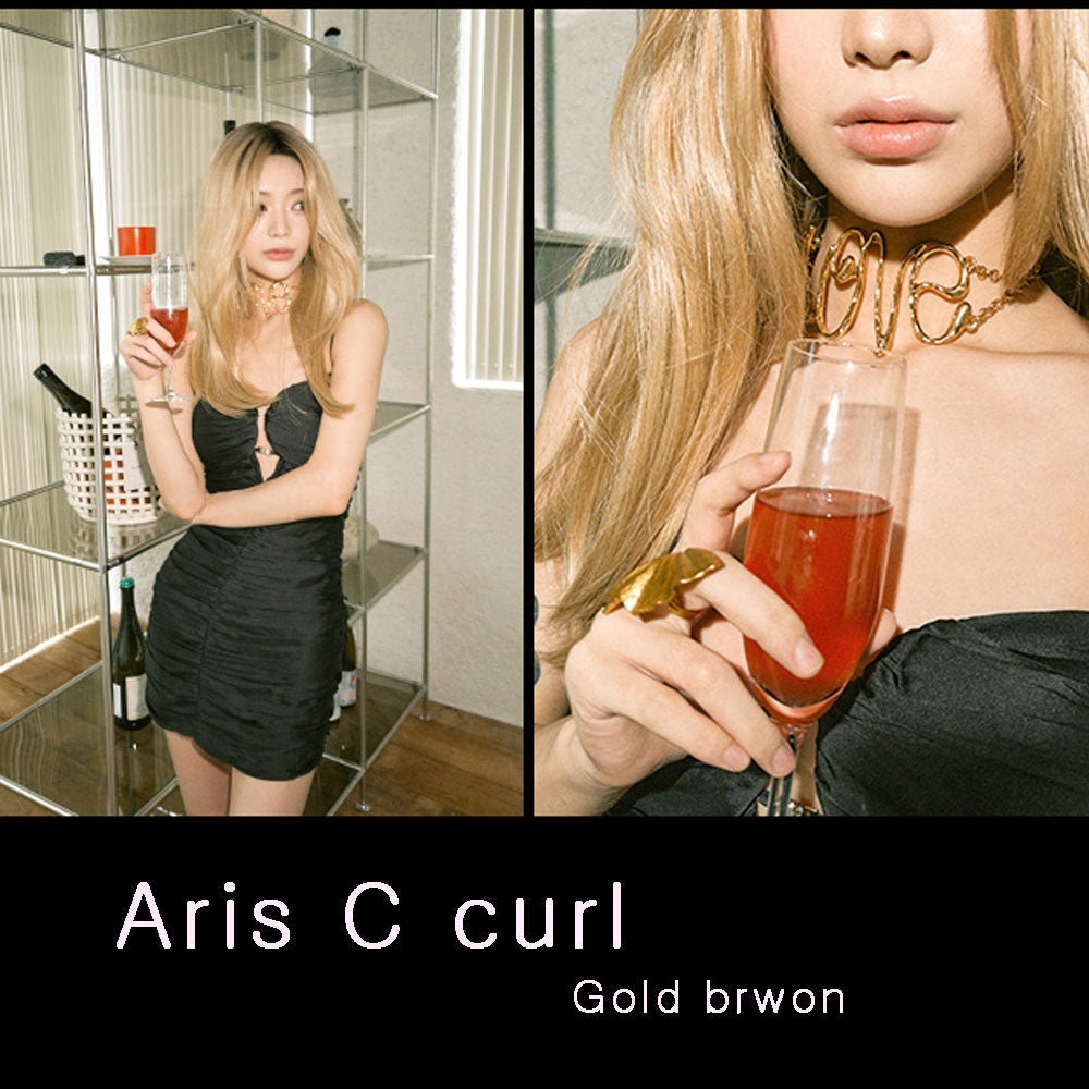 Aris C curl  - Capelli Lunghi, Fatta a manu Handmade