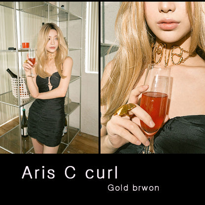 Aris C curl  - Capelli Lunghi, Fatta a manu Handmade