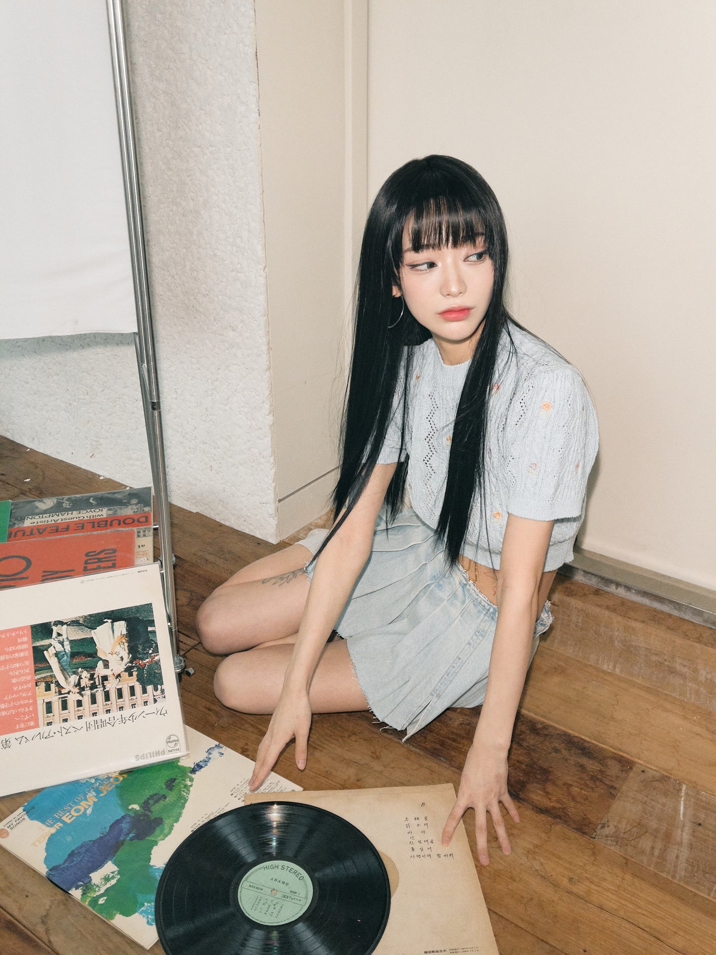 Full wig bang long hair