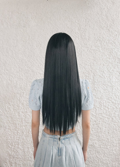 Lake Cut -Capelli Lunghi,Lisci Fatta a Mano- Upgrade handmade full wig