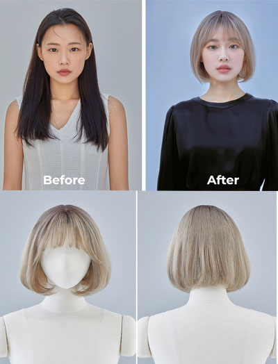 J Ella - Capelli Corti, Fatta a Macchina Colori per saloni di lusso