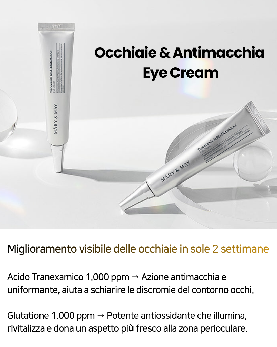 Mary&May Tranexamic Acid + Gluthation Eye Cream - 30g