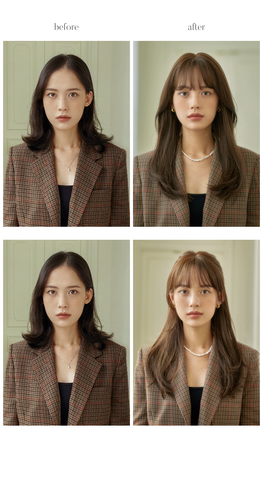 Hug Perm- Capelli Lunghi, Premium 100% Fatta a Mano