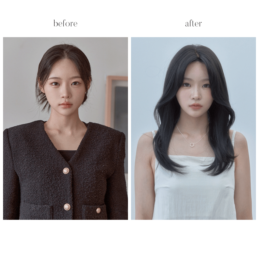 Hug Perm- Capelli Lunghi, Premium 100% Fatta a Mano