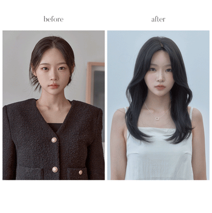 Hug Perm- Capelli Lunghi, Premium 100% Fatta a Mano