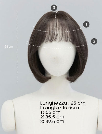 Bebe-Capelli Corti -[100% Fatte a Mano Premium Parrucche]